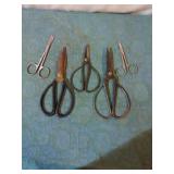 Scissors, Medical and other vintage.
