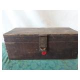 Vintage wooden box w/asstd. hardware.