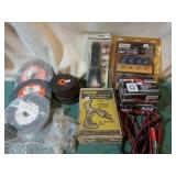 Misc. Tools, hardware, rope, grinding wheels.