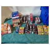 Spark plugs, assorted varieties.Boxes look bad