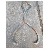 Large set of Log Tongs.