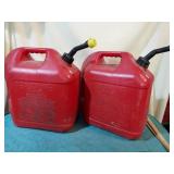 5 gallon gasoline containers.(2)