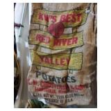 Burlap potato and feed sacks.