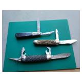 Pocket knives.(3). Sabre 4 blade, Colonial