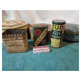Advertising and miscellaneous tins.