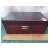 Full set number & letter stamps in wooden box.
