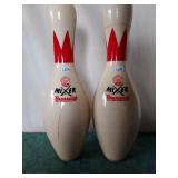 Brunswick "Mixer"bowling pins. (2)