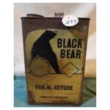 Vintage advertising tin. "Black Bear"