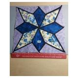 12" Rhododendron star patchwork block
