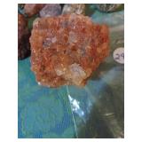 Rose amethyst crystal cluster& asstd. mineral