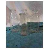 Vintage milk bottles, 3 quart,1pint.