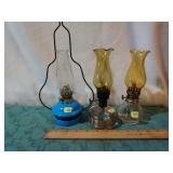 Mini oil lamps, (3).