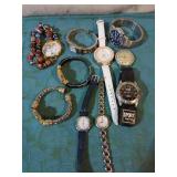 Asstd. Watches. Timex( running), Gruen, Kessaris,