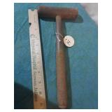 Solid Steel mallet.