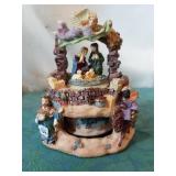 Nativity music box. Plays Silent Night
