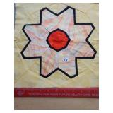 12" Daffodil star Patchwork quilt block