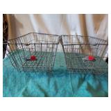 American Playground co. wire baskets.(2)
