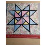 12" Daylily star Patchwork Quilt Block