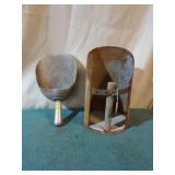 Vintage feed scoops.