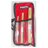 Proto Brass Drift Punch Set, 3-Piece, NEW