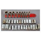 1/4" Drive SAE & Metric Sockets & Socket Rail