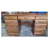 Desk, 8-Drawer, Manufactured wood