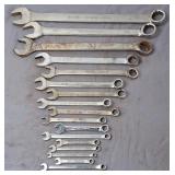 17 SAE Combination Wrenches, Various Brands