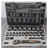 Grey Pneumatic 1/2" Drive Duo-Socket Set, SAE
