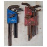 Lisle SAE and Metric Hex Keys w/Holders