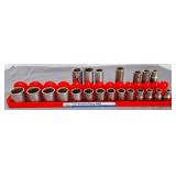1/2" Drive SAE Sockets & Socket Tray