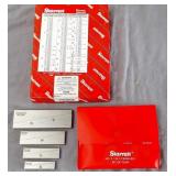 Starrett Adjustable Steel Parallels, Set of 4, NEW