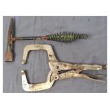 Irwin Vise Grip Locking C-Clamp & Slag Hammer