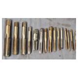 15 Machinist Taps, Various Sizes