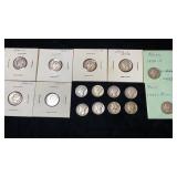(16) Mercury Silver Dimes