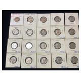 (20) Jefferson Nickels