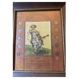 Framed The Pony Express (Mercury Head Dimes)
