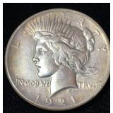 1921 Peace Silver Dollar