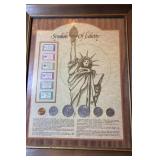 Framed Symbols of Liberty (Coins & Stamps)