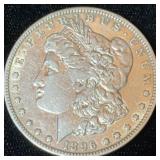 1896-O Morgan Silver Dollar