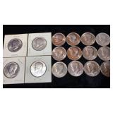 (16) Bicentennial Kennedy Half Dollar Coins