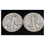 1941 Walking Liberty Silver Half Dollars