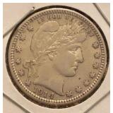 1914 Barber Silver Quarter MS-60