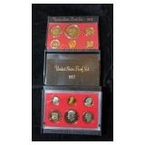 1973 & (2) 1982 US Proof Sets