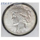 1927 Peace Silver Dollar