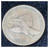 1857 Flying Eagle One Cent