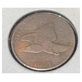 1857 Flying Eagle One Cent Piece