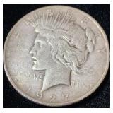1927-D Peace Silver Dollar