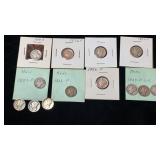 (13) Mercury Silver Dimes