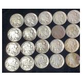 (20) Buffalo Nickels