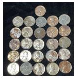 (26) 1943 Lincoln Head Steel Pennies